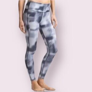 Athleta Chaturanga Womens Active High Rise Tight Leggings Alpine Pattern Size MP